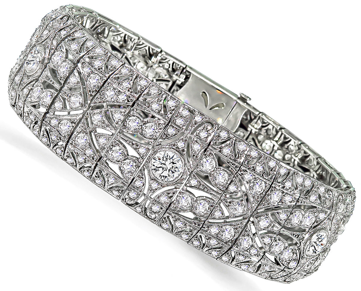 Antique 12.00ct Diamond Art Deco Bracelet