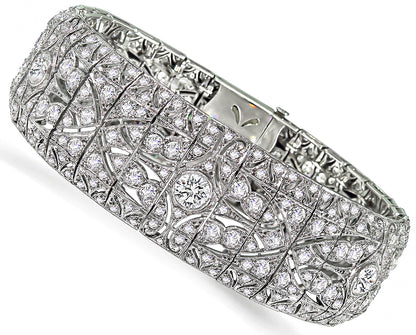 Antique 12.00ct Diamond Art Deco Bracelet