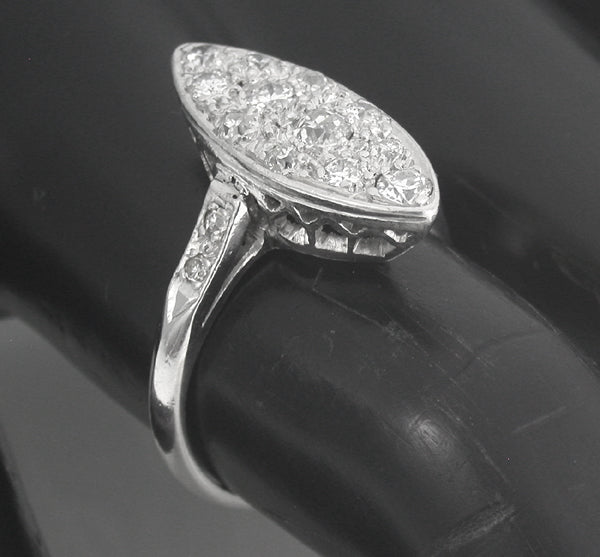 Art Deco 0.50ct Diamond Platinum Ring
