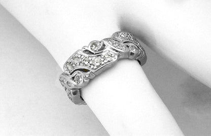 Art Deco 0.70ct  Diamond Wedding Band