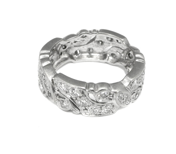 Art Deco 0.70ct  Diamond Wedding Band