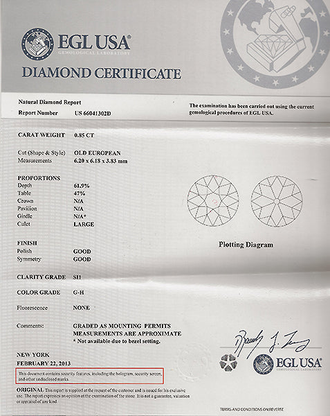 Art Deco 0.85ct Diamond 14k Gold Engagement Ring