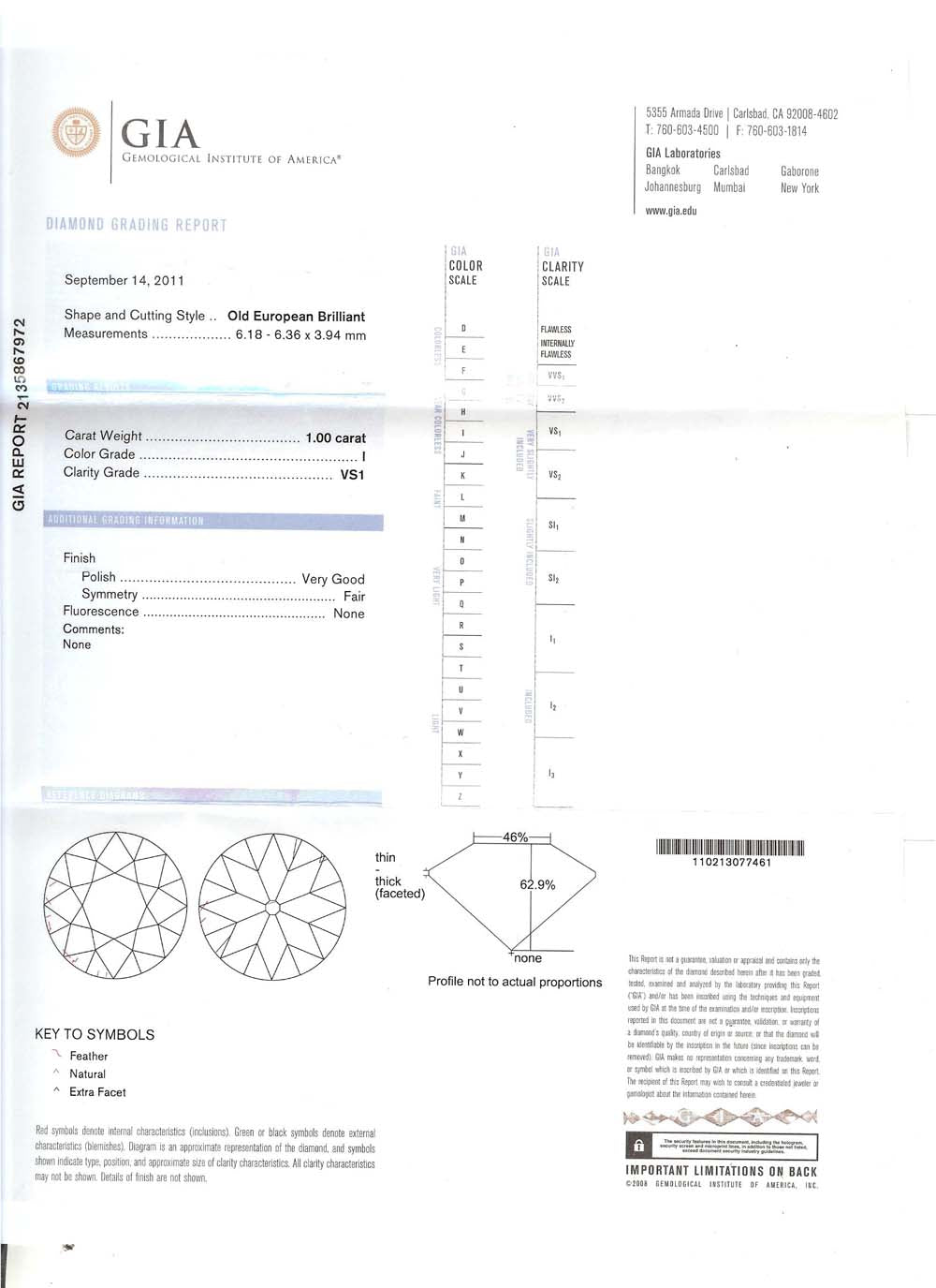 Art Deco 1.00ct Old European Cut Diamond Sapphire Platinum Engagement Ring