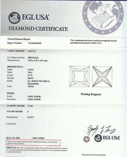 Art Deco 1.01ct Diamond Platinum Engagement Ring