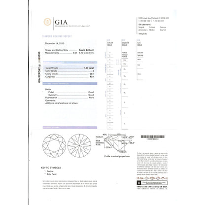 Art Deco 1.03ct Round Brilliant Diamond Platinum Engagement Ring