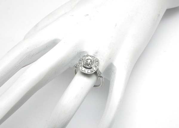 Art Deco 1.04ct Diamond Platinum Engagement Ring