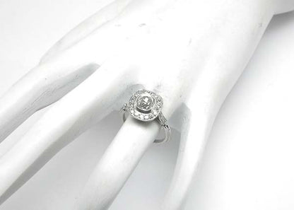 Art Deco 1.04ct Diamond Platinum Engagement Ring