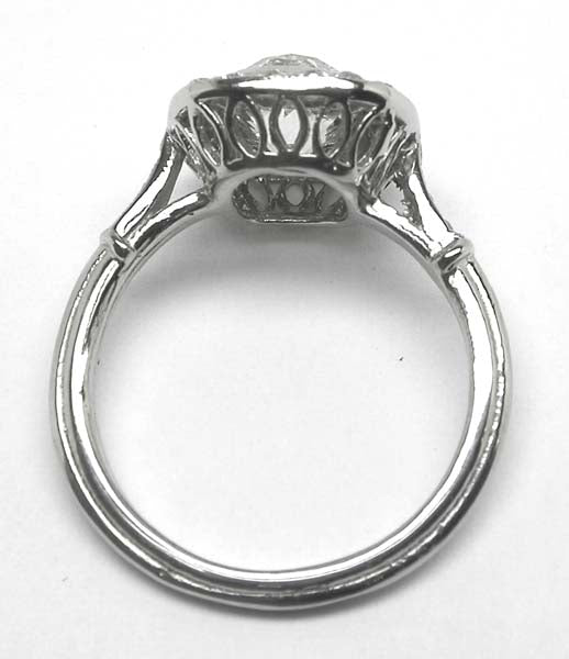 Art Deco 1.04ct Diamond Platinum Engagement Ring