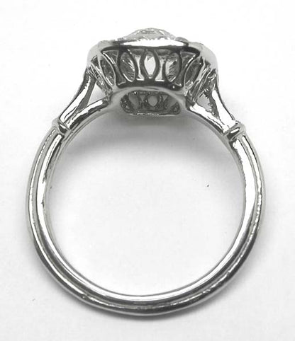 Art Deco 1.04ct Diamond Platinum Engagement Ring