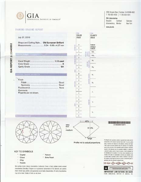 Art Deco 1.13ct Diamond Platinum Engagement Ring