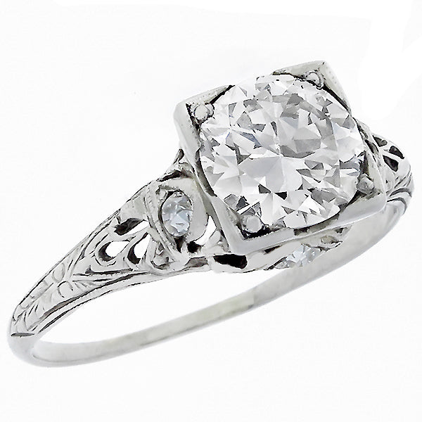 Art Deco 1.26ct Diamond Engagement Ring