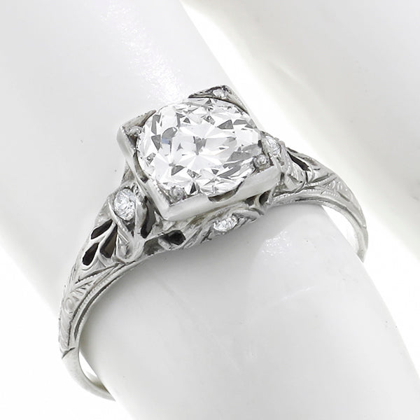 Art Deco 1.26ct Diamond Engagement Ring