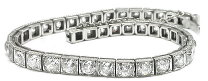 Art Deco 12ct Diamond Platinum Bracelet