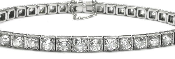 Art Deco 12ct Diamond Platinum Bracelet