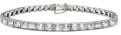 Art Deco 12ct Diamond Platinum Bracelet
