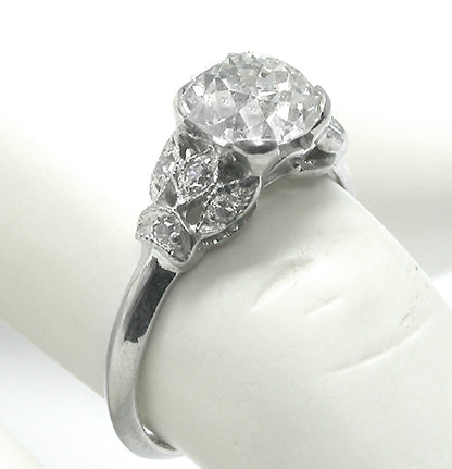 Art Deco 1.30ct Diamond  Engagement Ring