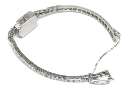Art Deco 1.42ct Diamond Platinum Watch