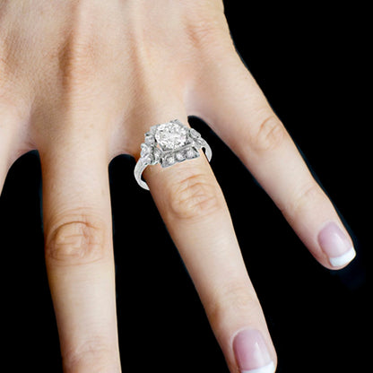 Art Deco 1.43ct Diamond Engagement Ring