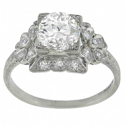 Art Deco 1.43ct Diamond Engagement Ring