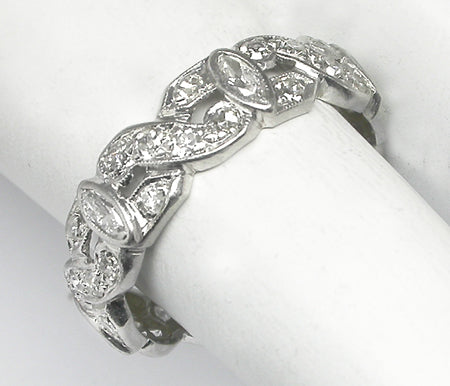 Art Deco 1.50ct Diamond Platinum Wedding Band