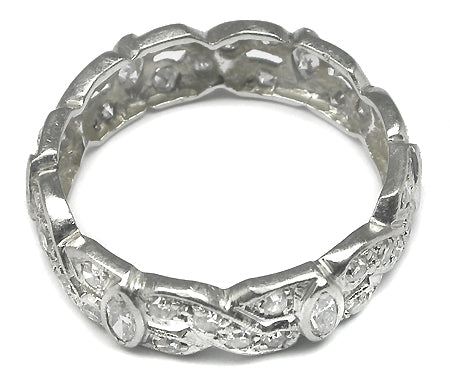 Art Deco 1.50ct Diamond Platinum Wedding Band