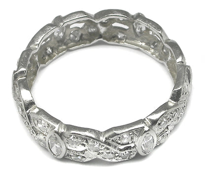 Art Deco 1.50ct Diamond Platinum Wedding Band