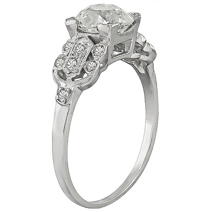 Art Deco 1.53ct Diamond Engagement Ring