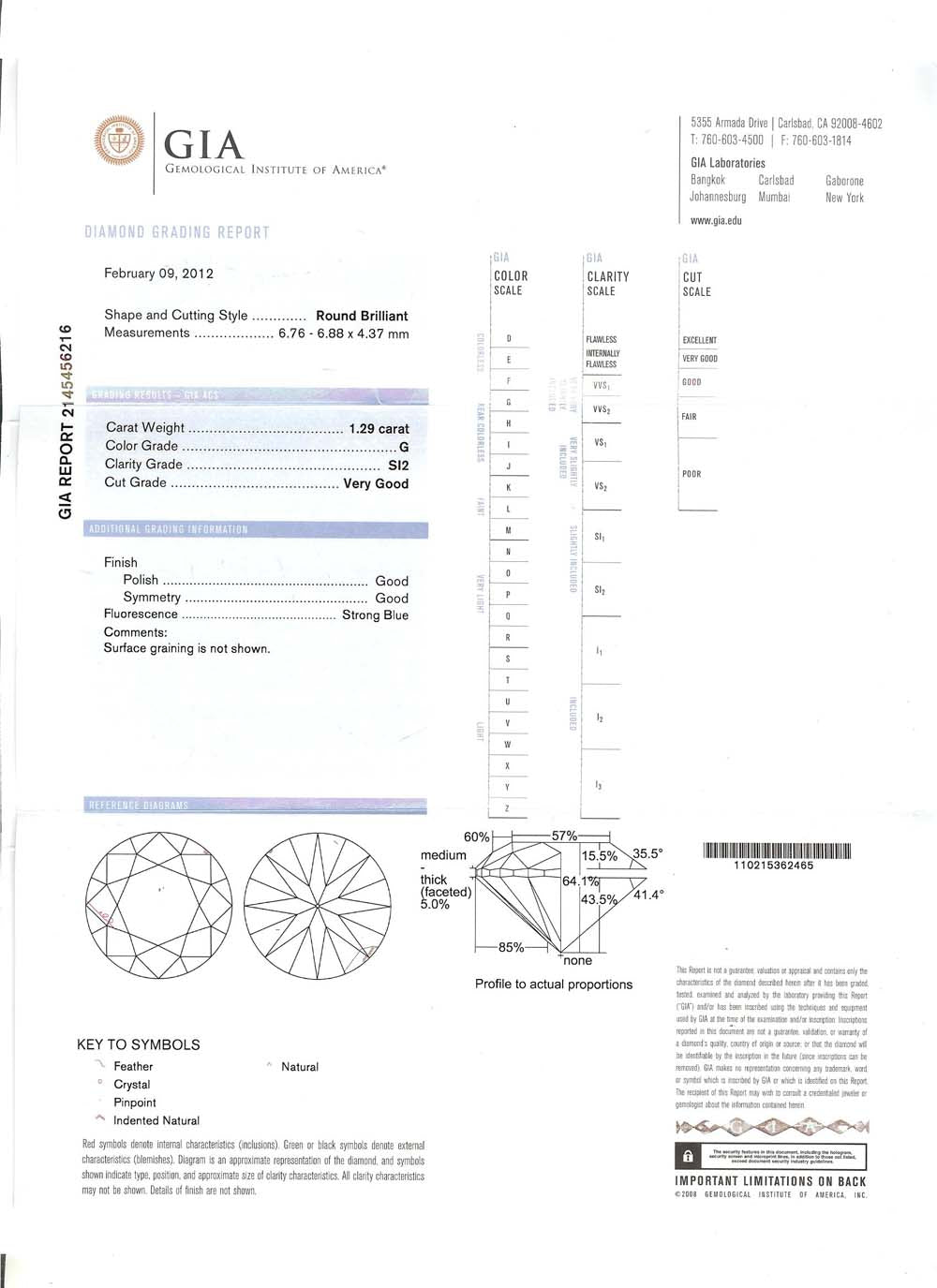 Art Deco 18k White Gold 1.29ct Round  Diamond Ruby Ring