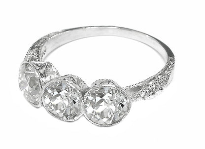 Art Deco 2.10ct Diamond Platinum Ring