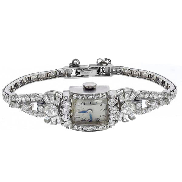 Art Deco 4.00ct Diamond Hamilton Watch