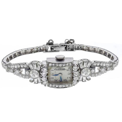 Art Deco 4.00ct Diamond Hamilton Watch