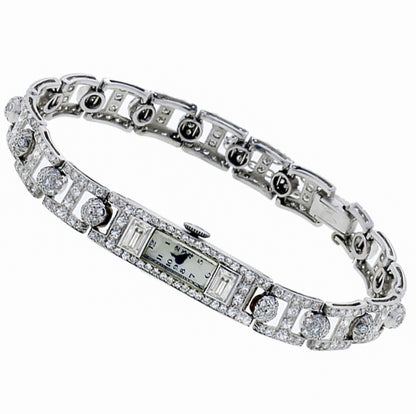 Art Deco 4.70ct Diamond Watch