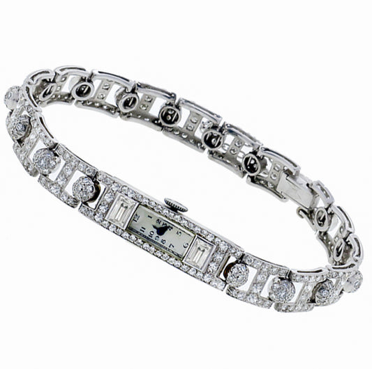 Art Deco 4.70ct Diamond Watch