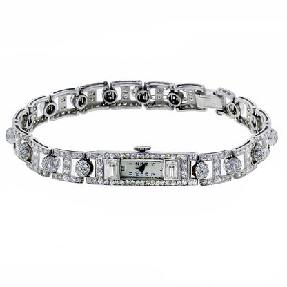 Art Deco 4.70ct Diamond Watch