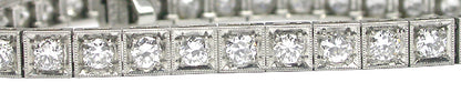 Art Deco 4ct Diamond Platinum Bracelet