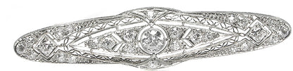 Art Deco Diamond Platinum Pin