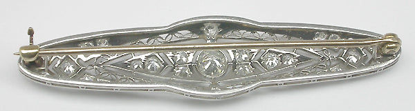 Art Deco Diamond Platinum Pin