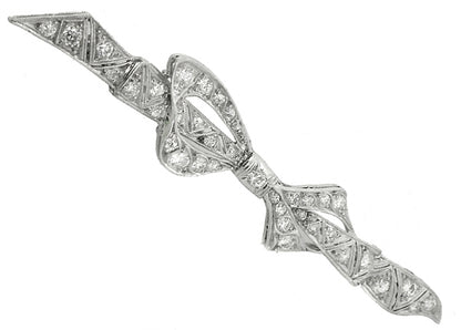 Art Deco Diamond Platinum Pin