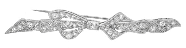 Art Deco Diamond Platinum Pin