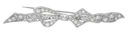 Art Deco Diamond Platinum Pin