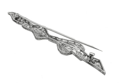 Art Deco Diamond Platinum Pin