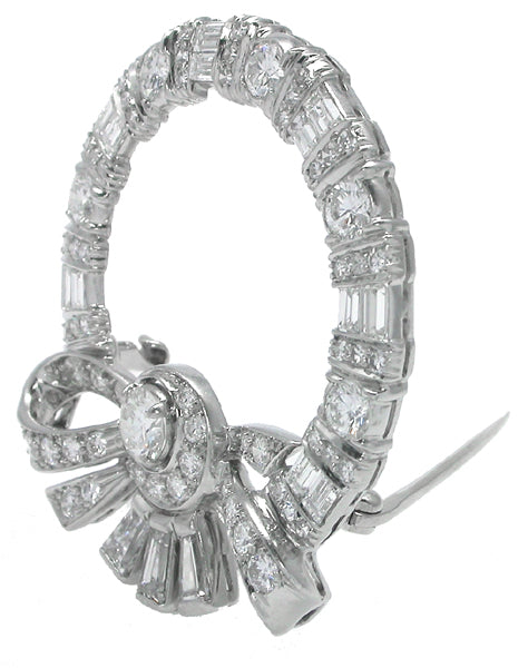 Art Deco Diamond Platinum Pin