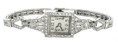 Art Deco Diamond Platinum Watch