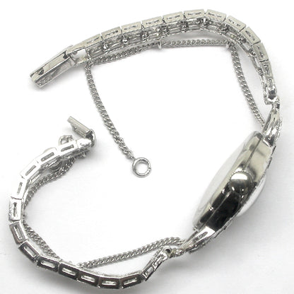 Art Deco Elgin 4.50ct Diamond Platinum  Gold Watch