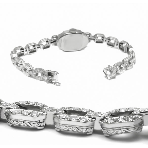 Art Deco Hamilton  3.70ct Diamond Platinum  Watch