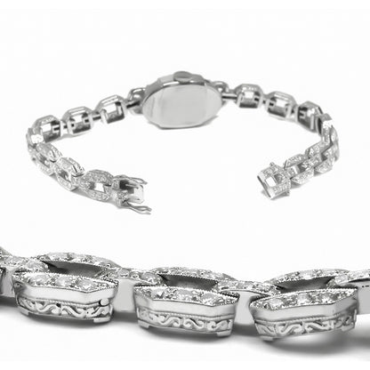 Art Deco Hamilton  3.70ct Diamond Platinum  Watch