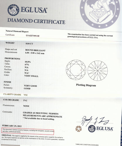 Art Deco Style 0.84ct Round Diamond Sapphire 18k White Gold Ring