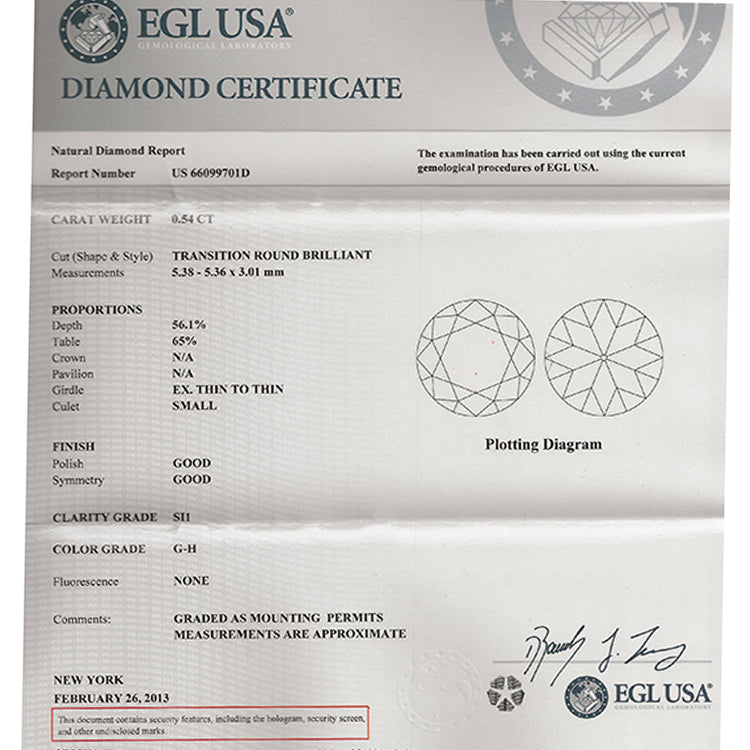 Art Deco Style 1.01ct Round Diamond Engagement Ring