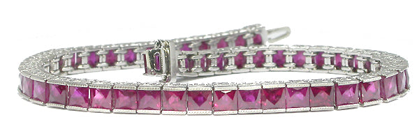 Art Deco Style 15.00ct Ruby  Bracelet