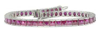 Art Deco Style 15.00ct Ruby  Bracelet